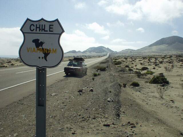 Die Panamericana in Chile.