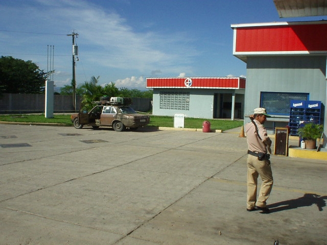Tankstelle in Honduras.