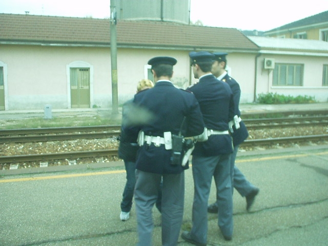 Verhaftung in Oberitalien.