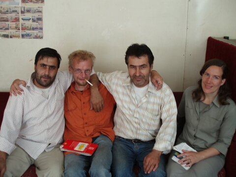 v.l.n.r.: Ugur, Michl, Abdullah, Almut.